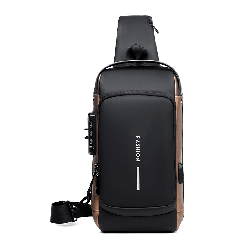 Travel Accessories For Men - Herren Multifunktions-Anti-Diebstahl-USB-Umhängetasche, Crossbody-Reisetasche, Brusttasche, Messenger-Tasche