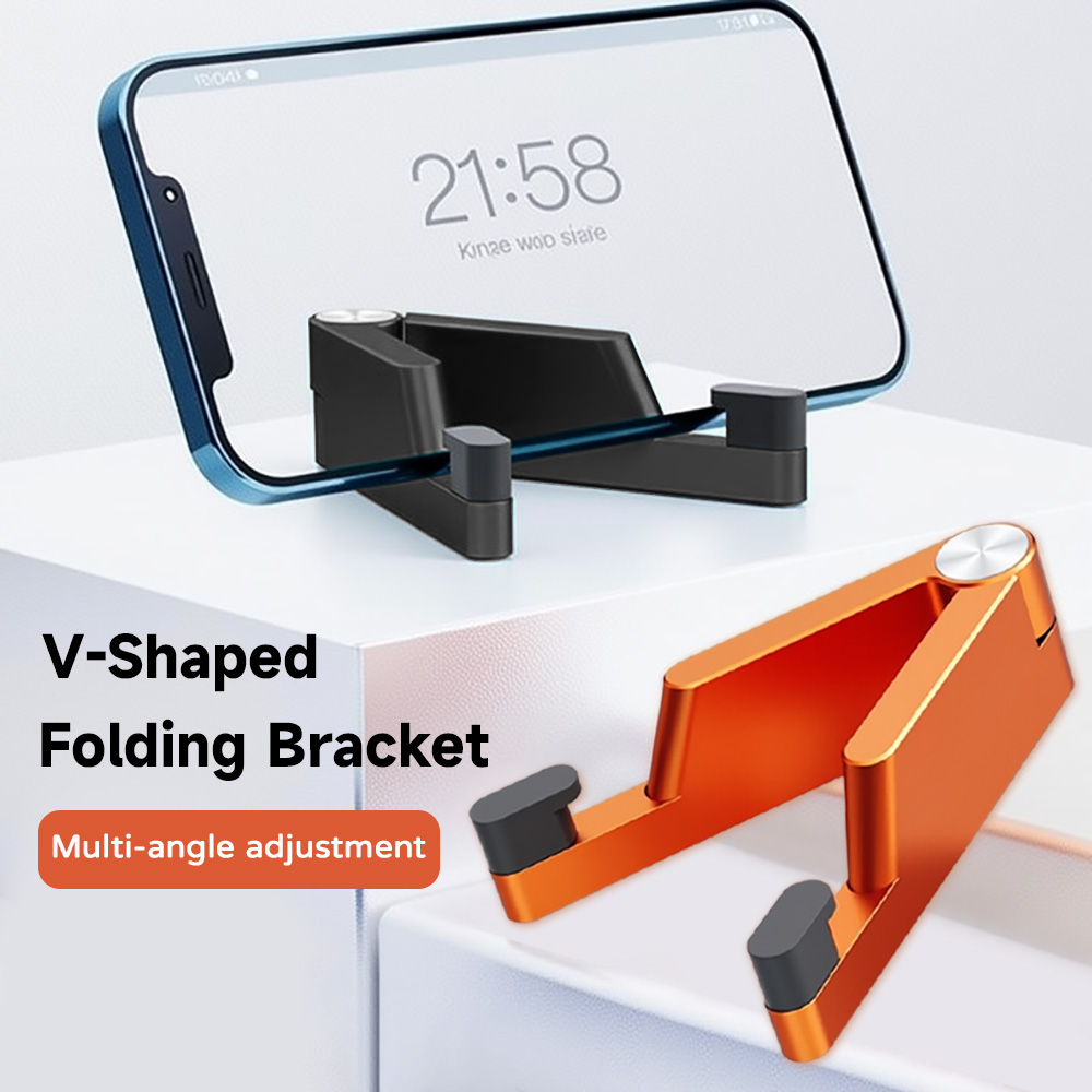 Travel Accessories Iphone - V-förmiger Klappständer, mehrfach winkelverstellbarer Telefonständer, Tischhalter