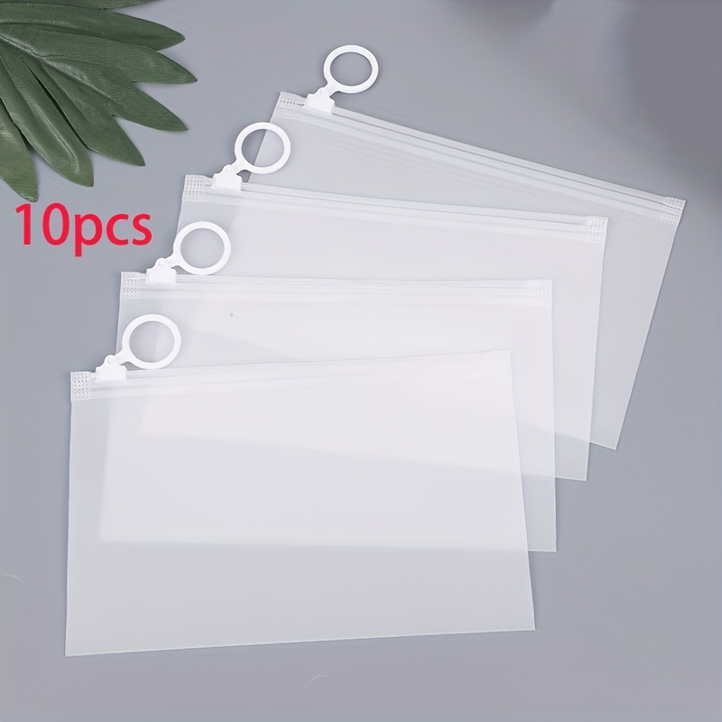 Reusable Zip Bag - 10 Stück Reise-Aufbewahrungsbeutel, multifunktionale Aufbewahrung, Kosmetiktaschen,