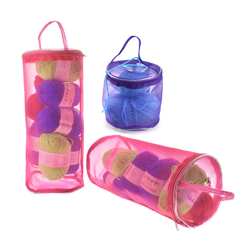Travel Accessories To Sew - KOKNIT Stricken Garn Runde Häkeln Tasche