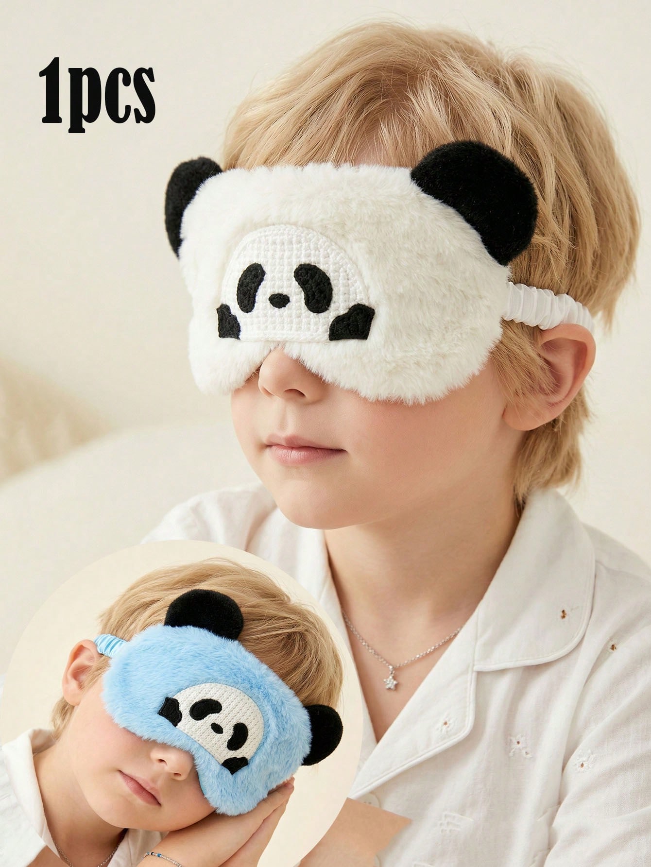 Travel Accessories For Men - 1 Stück 14-16Y Plüsch-Panda-Schlafmaske, weiche, schattierende