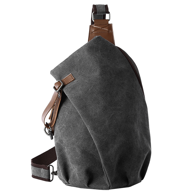 Travel Accessories For Men - MTE ELAN Große Retro Canvas Umhängetasche