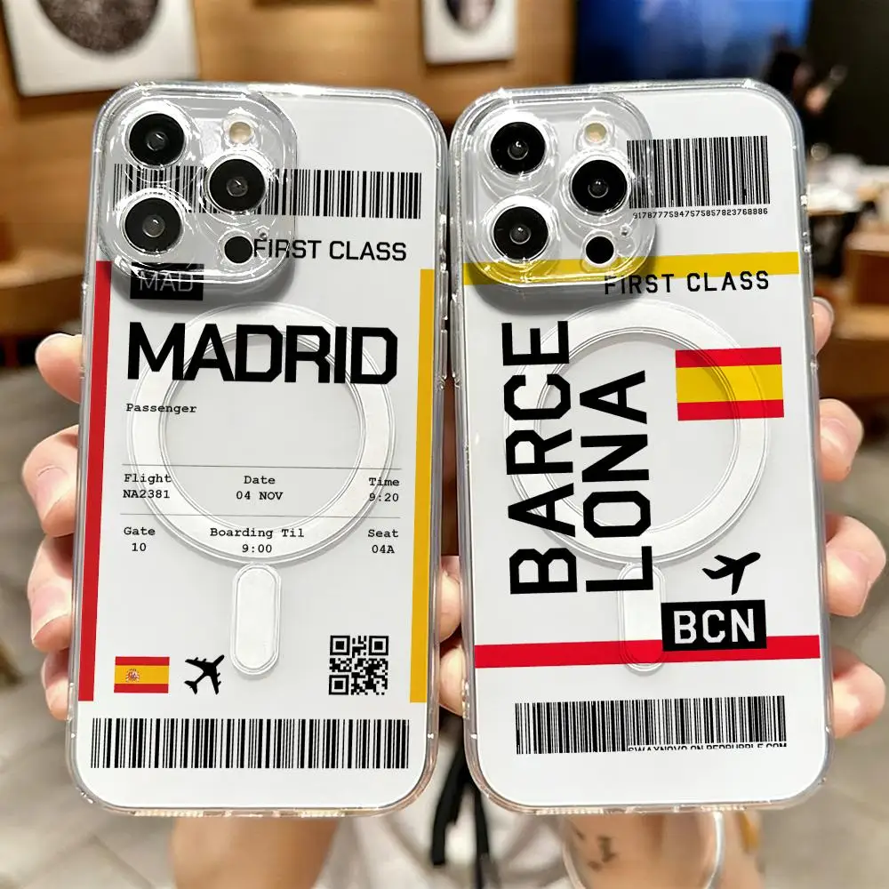 Travel Accessories Iphone - Reise-Flugticket Spanien Handyhülle für iPhone 17