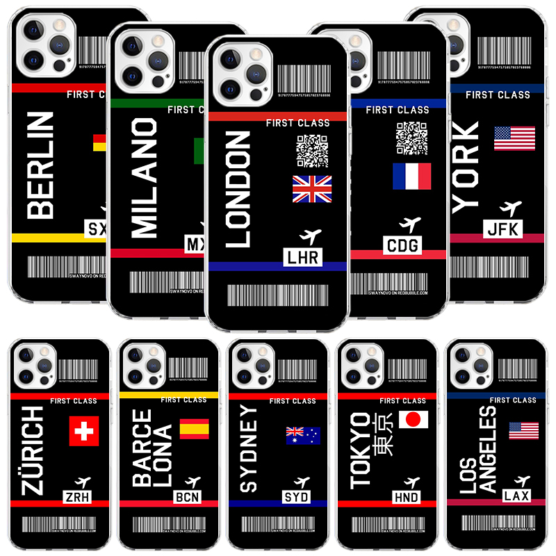 Travel Accessories Iphone - Flugticket-Barcode Handyhülle für iPhone 17 Air