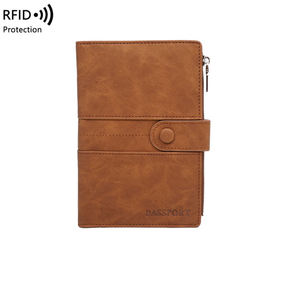 Passport Holder Rfid - Kreative RFID-Diebstahlschutz PU-Passhülle Geldbörse Kartenhalter Reisebrieftasche