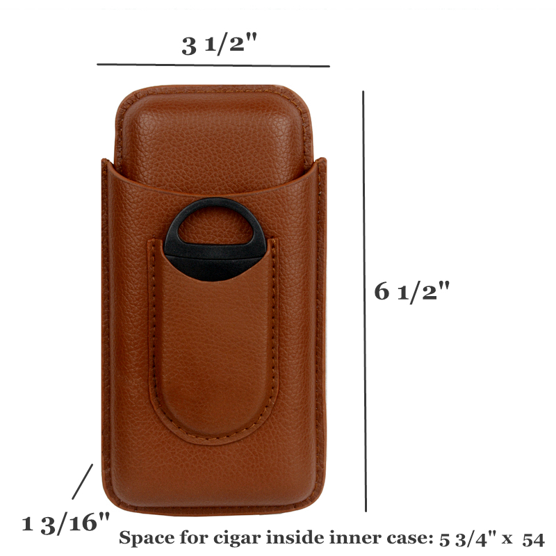 Leder-Zigarrenetui Braun Zigar – Travel Accessories On Sale Bewertung und Preis