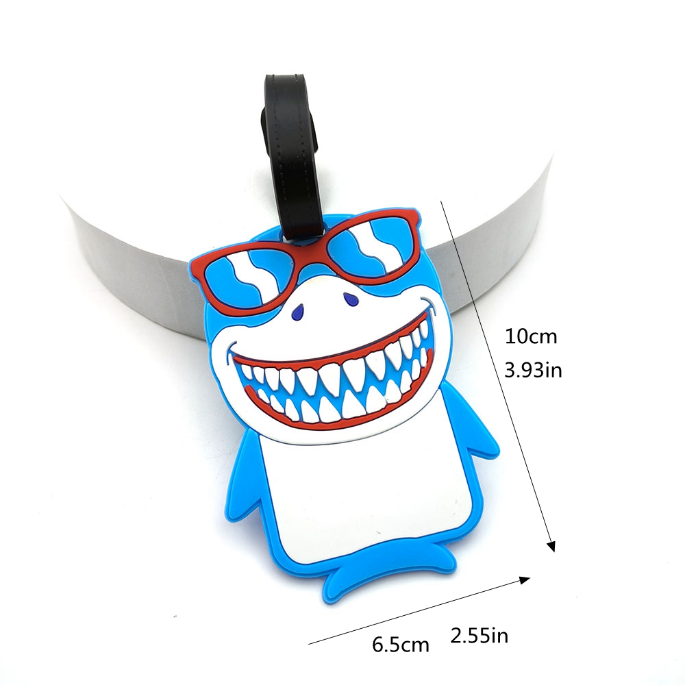 1PCS Nette Shark Gepäck Tag In – Travel Accessories Essentials Bewertung und Preis